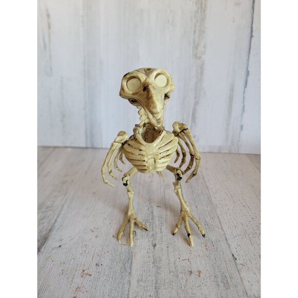 Pirate Crow skeleton Halloween prop home decor scary bird figure - Picture 2 of 7